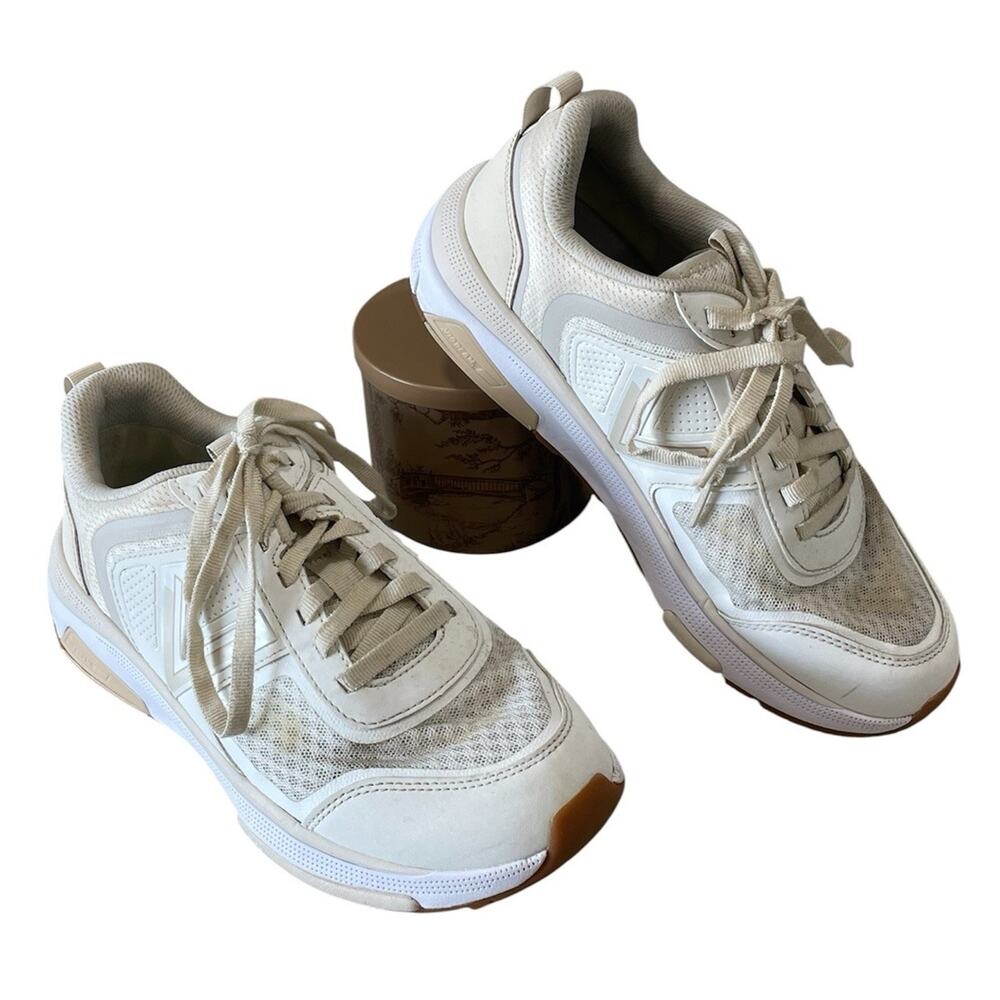 VIONIC Walk Strider White Cream Sneakers Women’s Size 8 Athletic Shoes Comfort